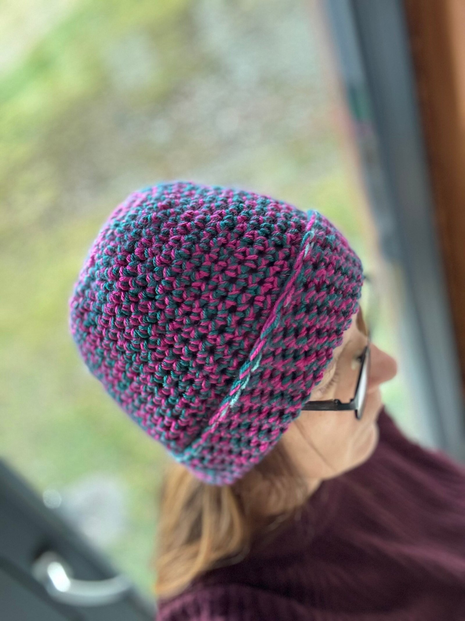 Różowo zielona? Czapka