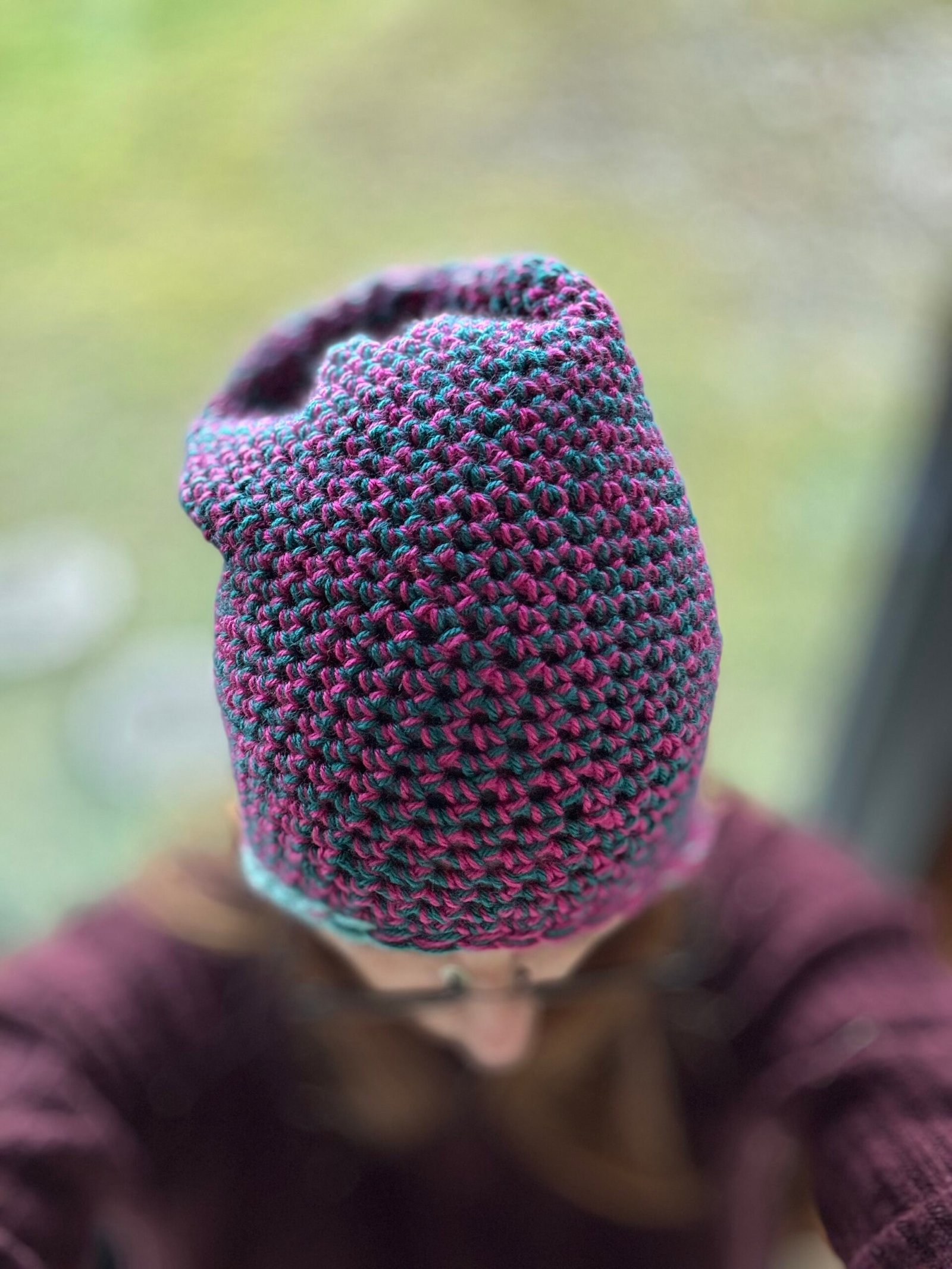 Różowo zielona? Czapka - obrazek 3